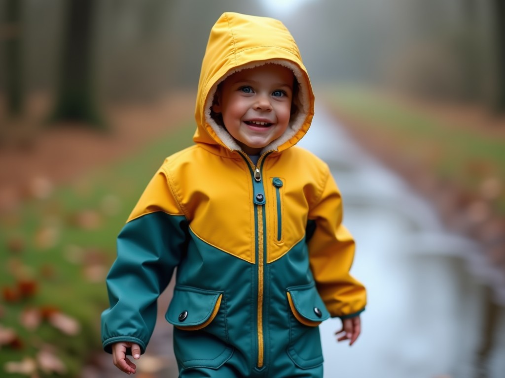 childrens fleece lined puddle suit