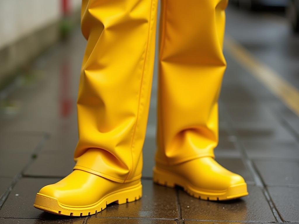 Direct factory mens yellow rain pants