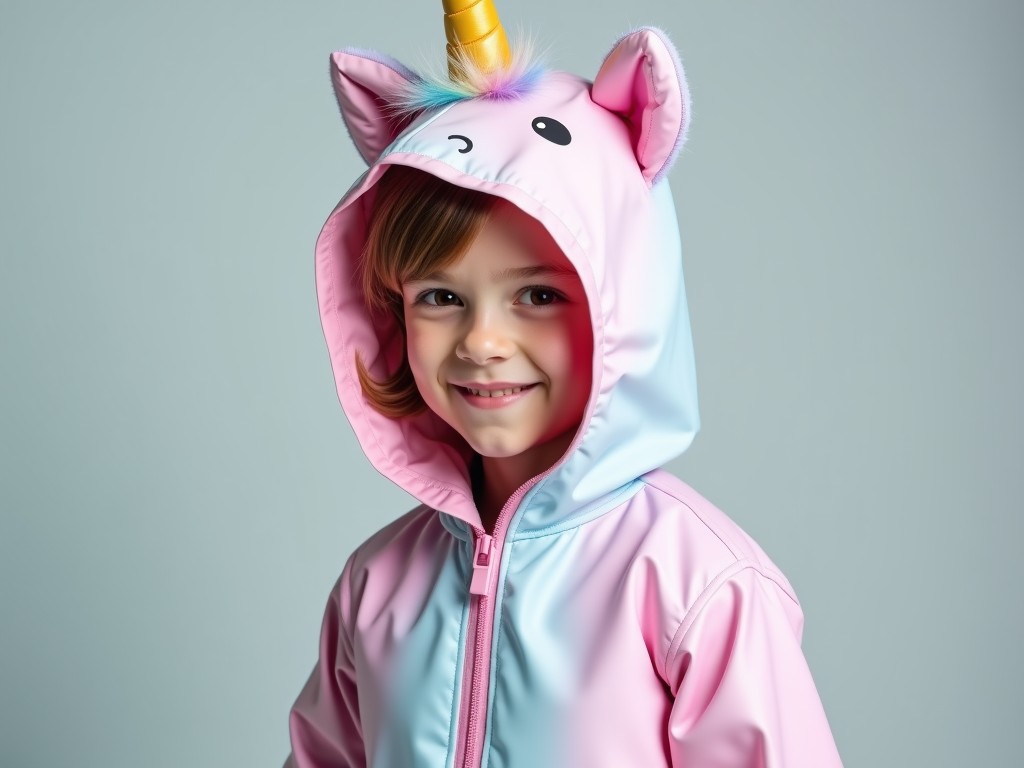 Kids Pastel Unicorn Raincoat