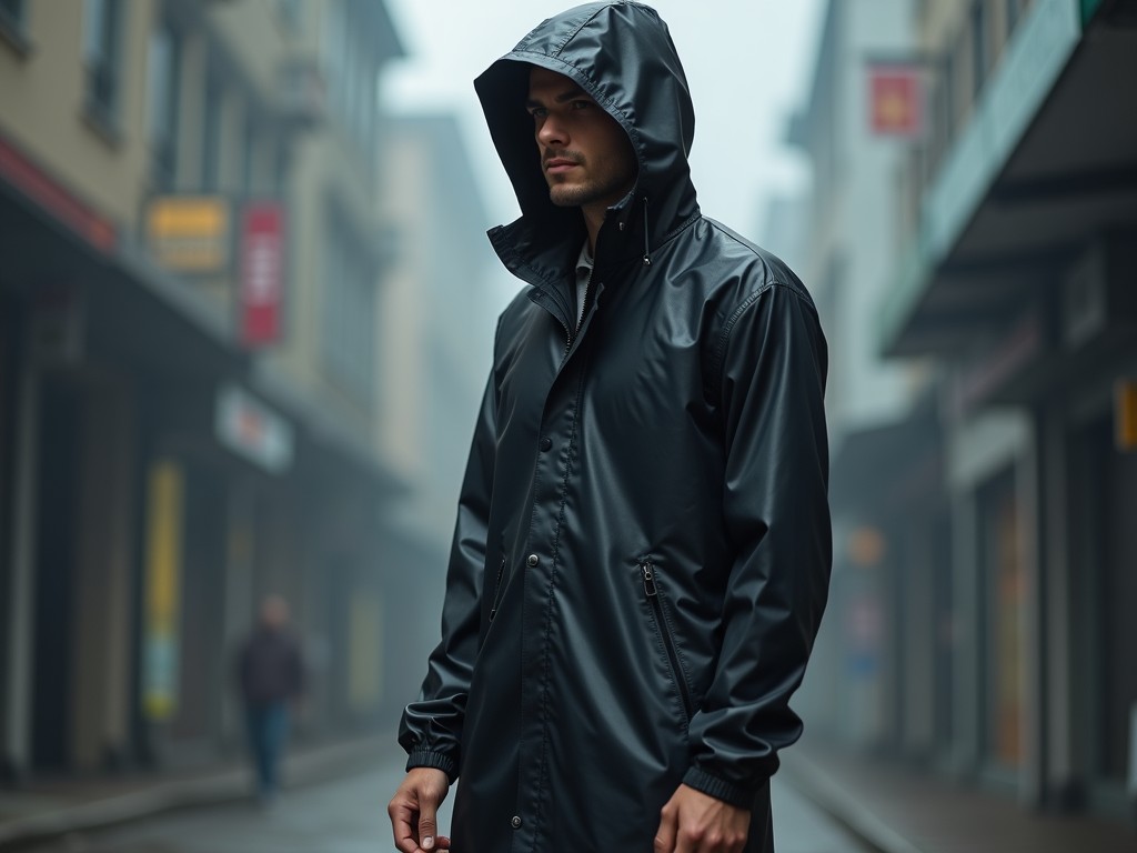 long rain jacket for men top factory