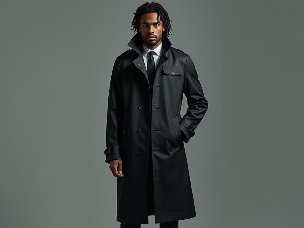 mens business long rain trench coat top factory