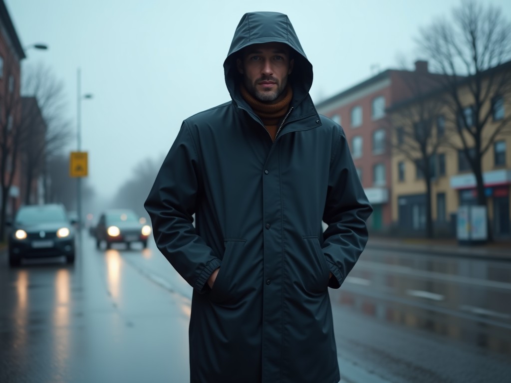 mens long insulated warm waterproof coat